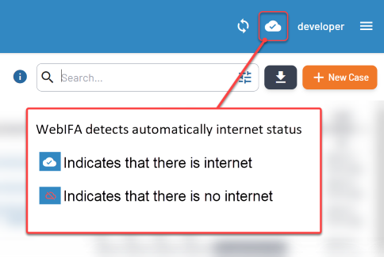 Offline mode & Data synchronisation — WebIFA Help
